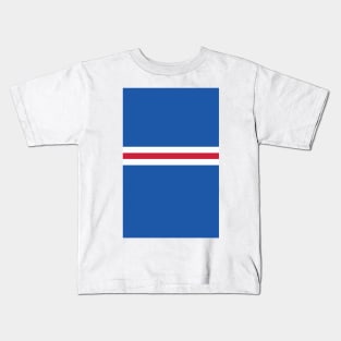 Glasgow Rangers Colours Bar Design Kids T-Shirt